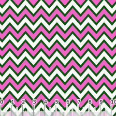 Tecido Tricoline Chevron Pan - Rosa Pink Tecido Tricoline Chevron Pan - Rosa Pink