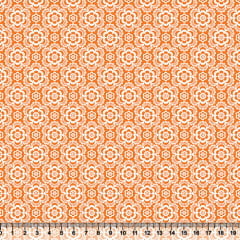 Tecido Tricoline Coleção Composê Ideal Laranja - Flores Tecido Tricoline Coleção Composê Ideal Laranja - Flores