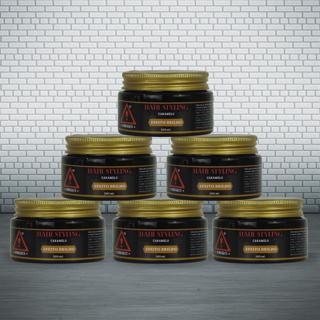 Pomada para cabelo Premium Brilho 100g - Fardo 6 unidades