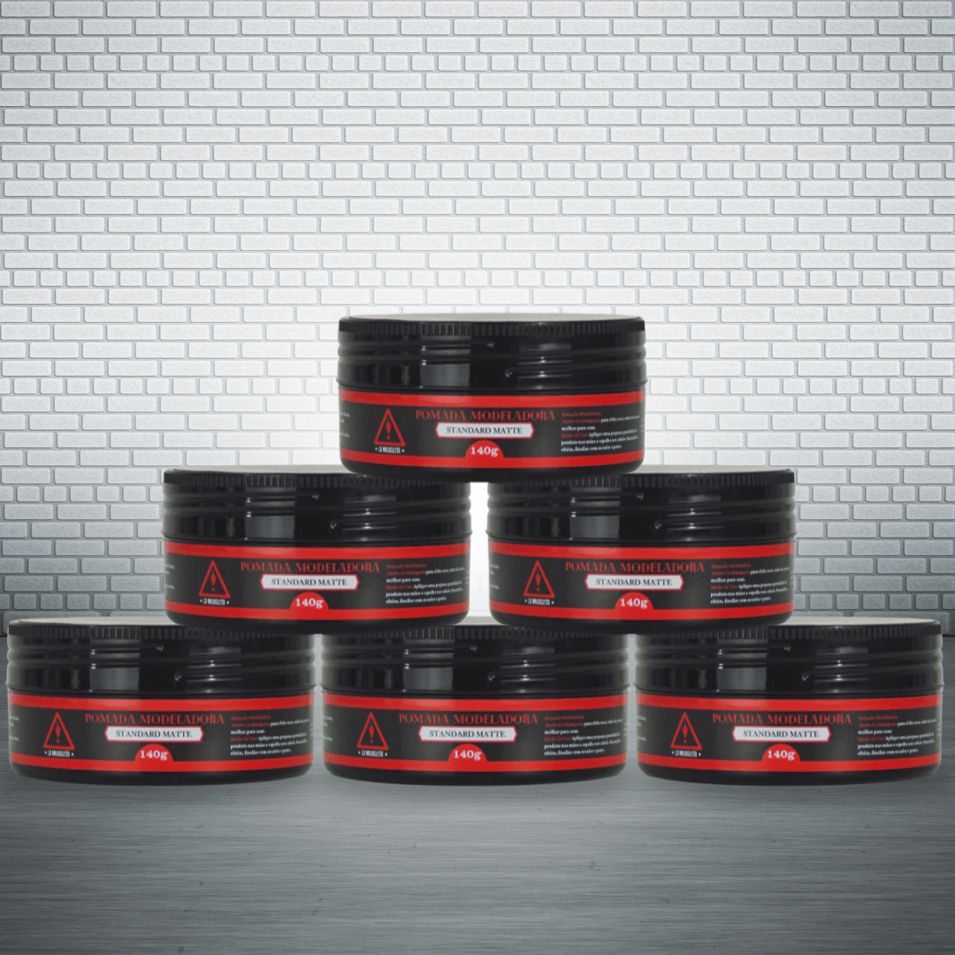 Pomada Standard - Efeito Matte 140 G - FARDO COM 6 UNIDADES