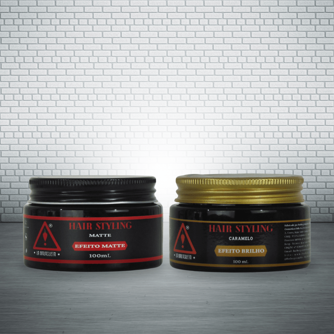 Kit Penteado Premium (Pomada Matte+Brilho)