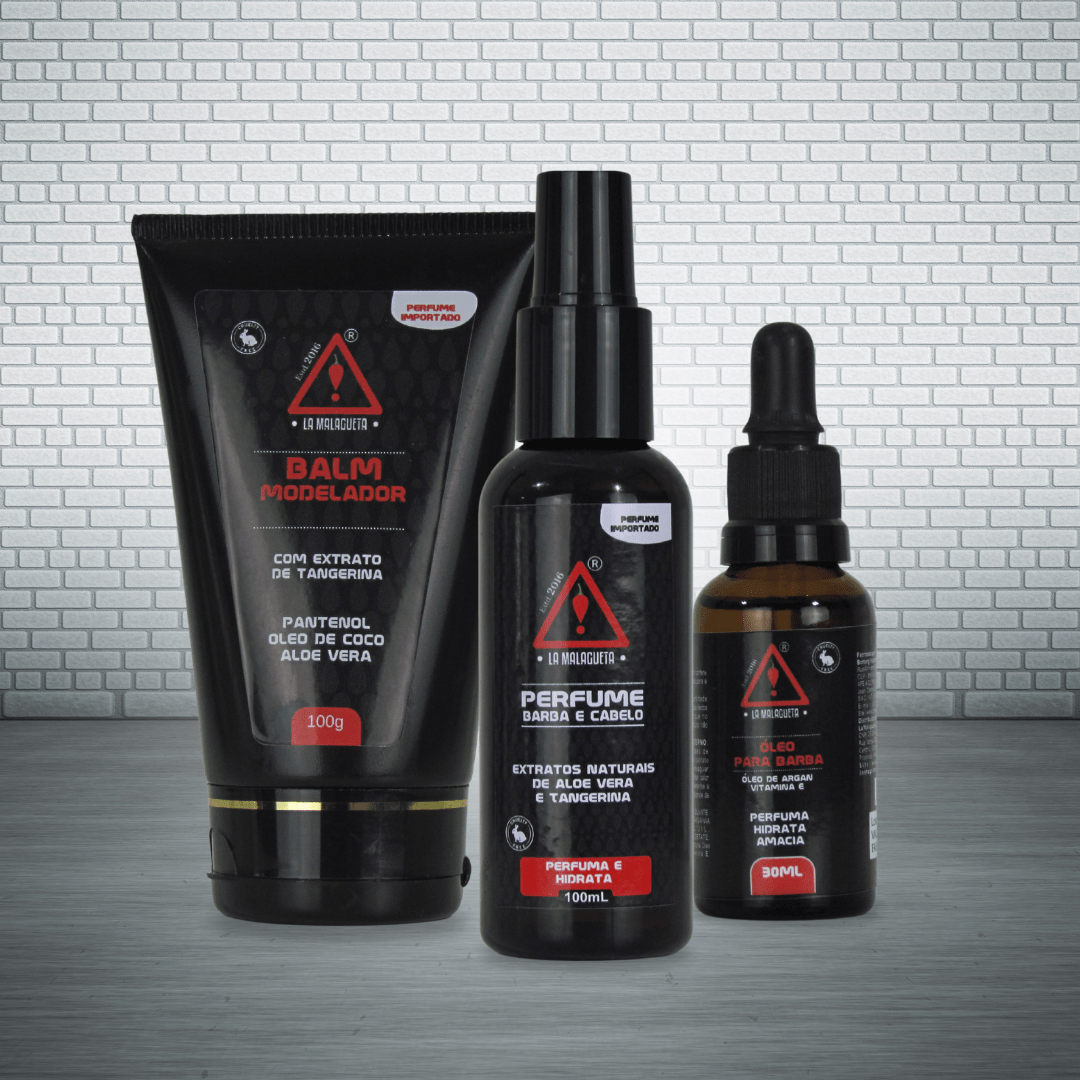 KIT ÓLEO PARA BARA - BALM MODELADOR - PERFUMES