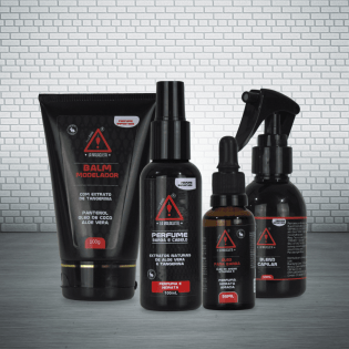 Kit Cuidado completo com a Barba (Óleo+Balm+Perfume+Blend)