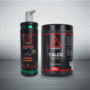 Shaving Gel e Talco Profissional 640g