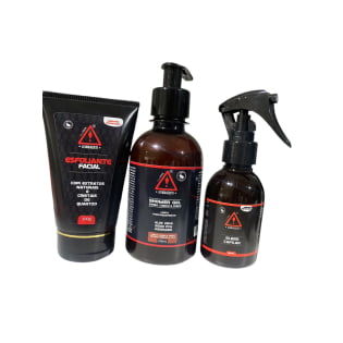 Cuidado com a barba - kit Esfoliante - Shampoo - Blend do crescimento