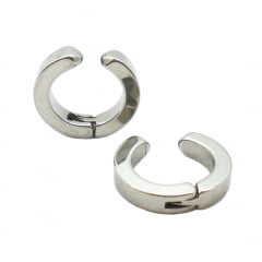 BRINCO DE PRESSÃO DE ARGOLA PRATA 3 MM (PAR) BRINCO DE PRESSÃO DE ARGOLA PRATA 3 MM (PAR)