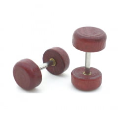 Brinco Masculino Estilo Alargador 8 mm Wood (PAR) Brinco Masculino Estilo Alargador 8 mm Wood (PAR)