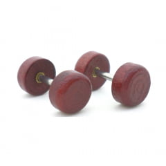 Brinco Masculino Estilo Alargador 8 mm Wood (PAR) Brinco Masculino Estilo Alargador 8 mm Wood (PAR)
