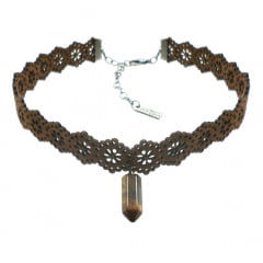 Choker Pedra Olho de Tigre Choker Pedra Olho de Tigre