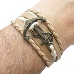 Pulseira BC Âncora Creme Pulseira BC Âncora Creme