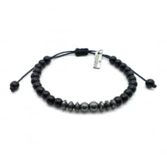 Pulseira Hematita Macramê Pulseira Hematita Macramê