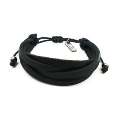 Pulseira Tuliska Macramê Preta Pulseira Tuliska Macramê Preta
