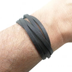 Pulseira Tuliska Macramê Preta Pulseira Tuliska Macramê Preta