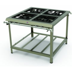 FOGÃO LINHA MASTER INOX PMDI-400 N PROGÁS FOGÃO LINHA MASTER INOX PMDI-400 N PROGÁS