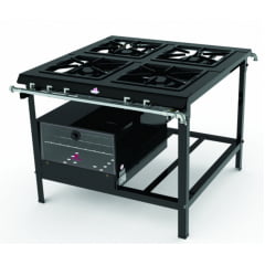 FOGÃO LINHA PMD-400 NF (Forno opcional FSI-680) PROGÁS FOGÃO LINHA PMD-400 NF (Forno opcional FSI-680) PROGÁS