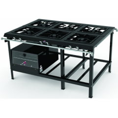 FOGÃO LINHA PMD-600 NF (Forno opcional FSI-680) PROGÁS FOGÃO LINHA PMD-600 NF (Forno opcional FSI-680) PROGÁS