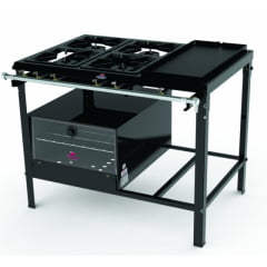 FOGÃO LINHA PMS-400 NFCH (Forno Opcional FSI-680) PROGÁS FOGÃO LINHA PMS-400 NFCH (Forno Opcional FSI-680) PROGÁS