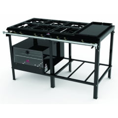 FOGÃO LINHA PMS-600 NFCH (Forno Opcional FSI-680) PROGÁS FOGÃO LINHA PMS-600 NFCH (Forno Opcional FSI-680) PROGÁS