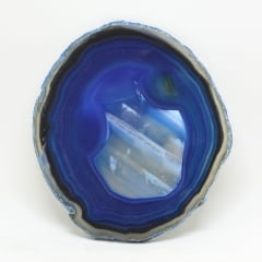 Chapa de Pedra Ágata Azul 12 a 13 cm