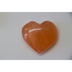 	 Coração de Pedra Selenita Laranja
