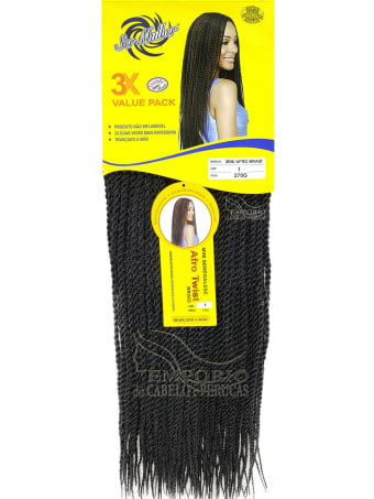 CABELO SINTÉTICO SER MULHER MINI SENEGALESE TWIST CABELO SINTÉTICO SER MULHER MINI SENEGALESE TWIST