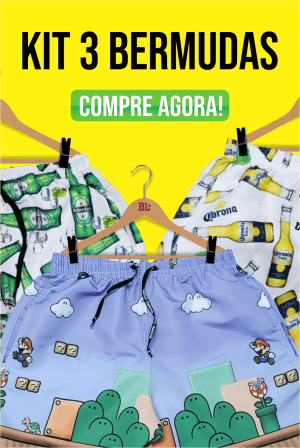 Kit Swim Shorts 3 peças Kit Swim Shorts 3 peças