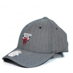 Bone Chicago Bulls Mitchell and Ness flexfit cinza Bone Chicago Bulls Mitchell and Ness flexfit cinza