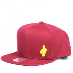 Bone Cleveland Cavaliers Mitchell and Ness snapback vermelho patch Bone Cleveland Cavaliers Mitchell and Ness snapback vermelho patch