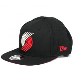 Bone Portland Trail Blazers New Era 9fifty preto Bone Portland Trail Blazers New Era 9fifty preto