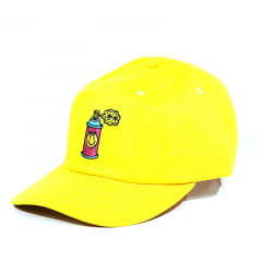 Boné Poms spray strapback amarelo Boné Poms spray strapback amarelo