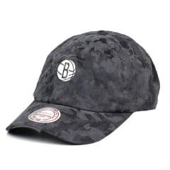 Bone Brooklyn Nets Mitchell and Ness camurça preto Bone Brooklyn Nets Mitchell and Ness camurça preto