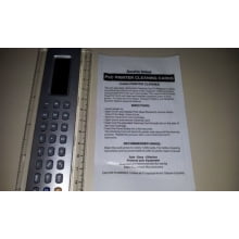 Cartão de Limpeza CR-80 Terminal POS, ATM, - Head Cleaning Card Thermal Printer Cartão de Limpeza CR-80 Terminal POS, ATM, - Head Cleaning Card Thermal Printer
