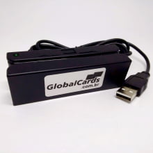 Leitor de Cartão Magnético MSR-100 Globalcards Trilhas 1, 2, 3 Alta e Baixa p Unimed e outros planos saúde Leitor de Cartão Magnético MSR-100 Globalcards Trilhas 1, 2, 3 Alta e Baixa p Unimed e outros planos saúde