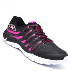 Tênis Feminino Corrida Olympikus Preto Pink Supra Tênis Feminino Corrida Olympikus Preto Pink Supra