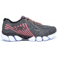 Tênis Feminino Academia Olympikus Chumbo Coral Delicate 3 Tênis Feminino Academia Olympikus Chumbo Coral Delicate 3