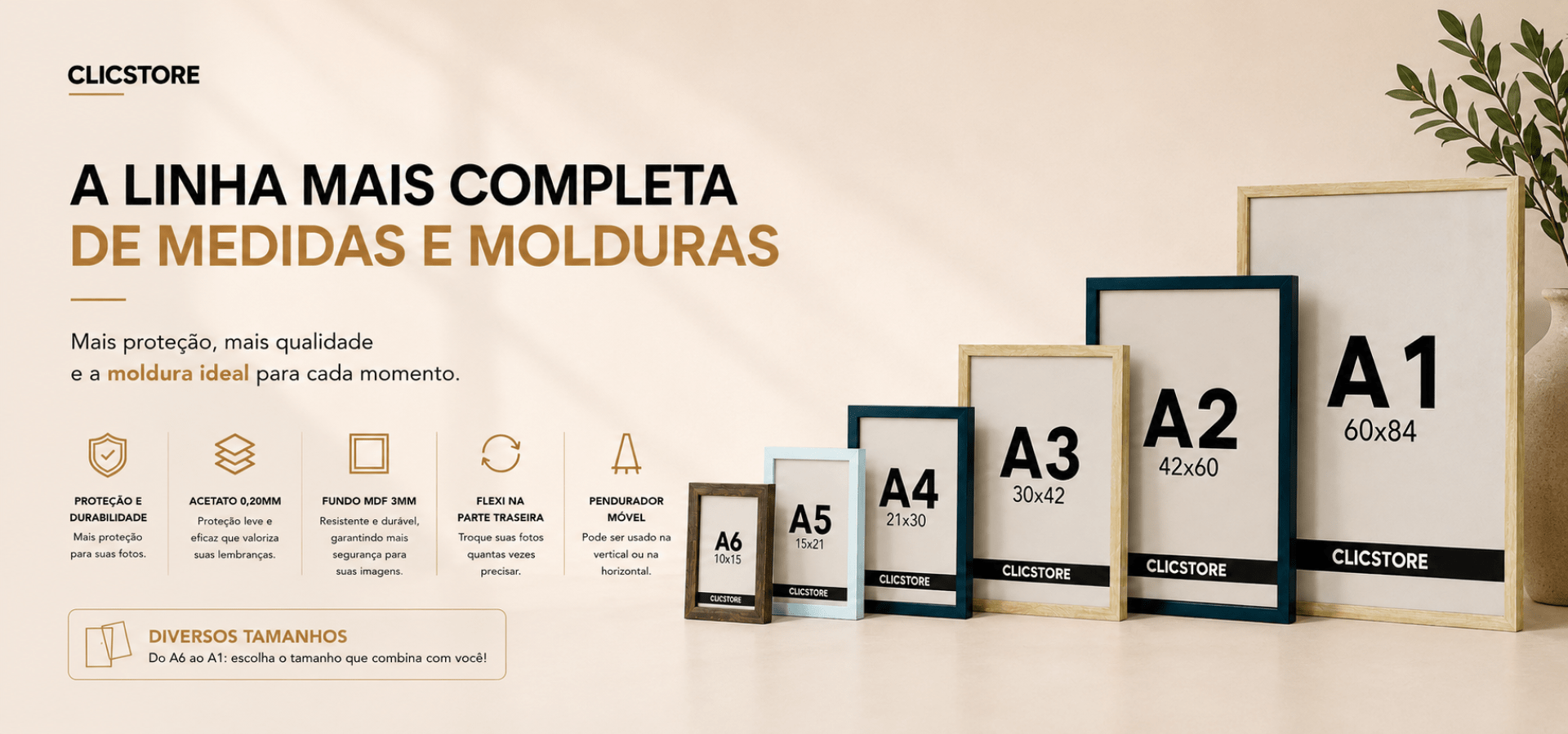 A linha mais completa