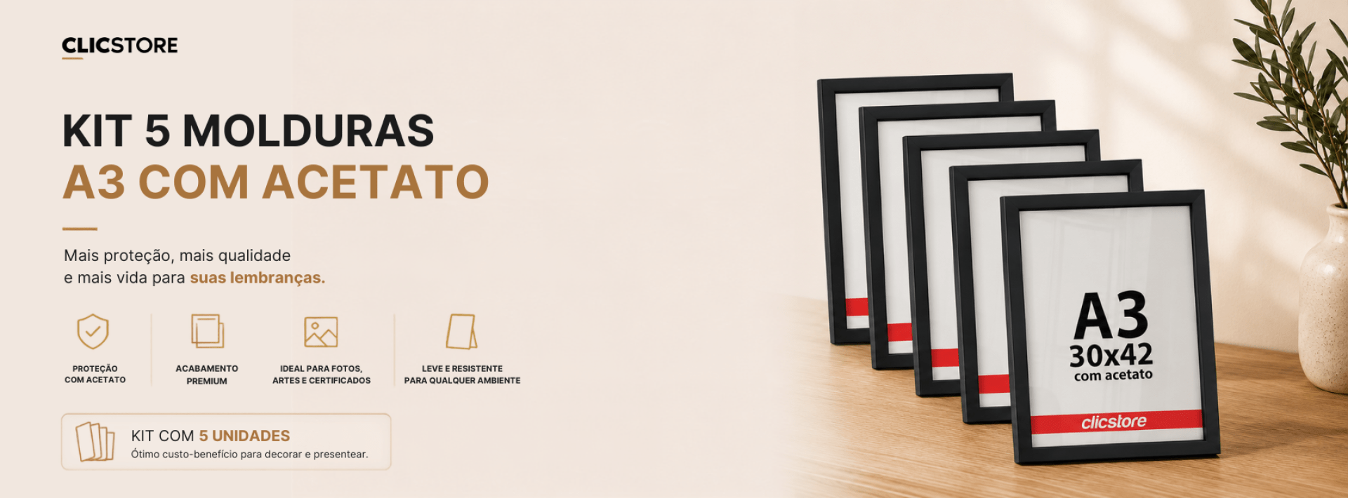 kit 5 molduras A3