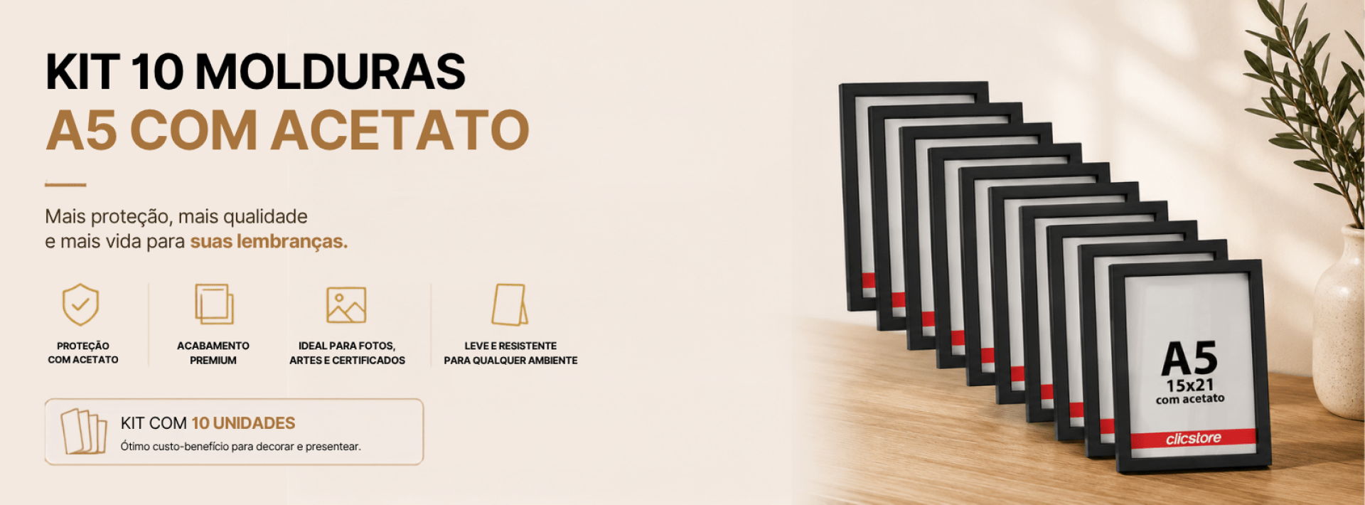 kit 10 molduras