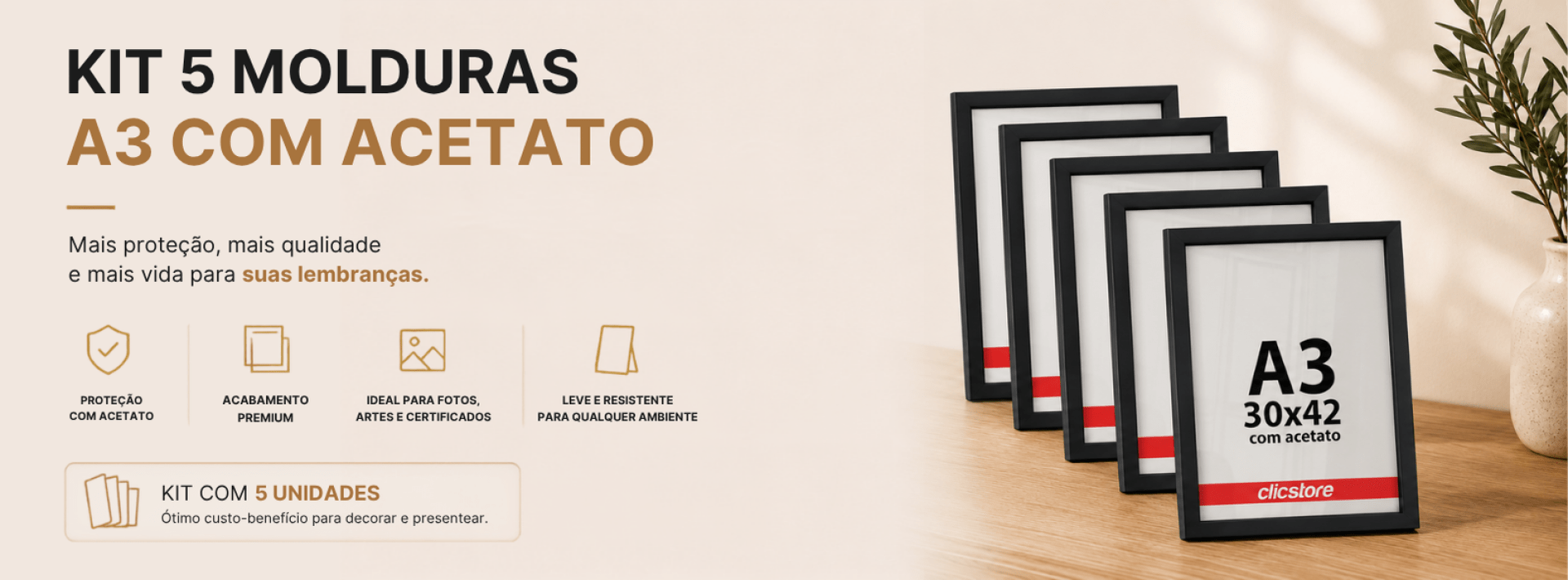 kit 5 molduras A3