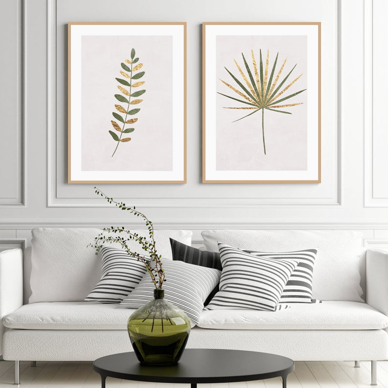 TRIO QUADROS DECORATIVOS ABSTRATO MINIMALISTA MATISSE