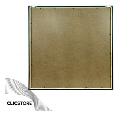 Moldura 60x60 Cm Com Vidro e Fundo Quadro Foto Impressão Retrato Fotografia Cartazes