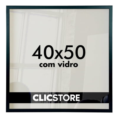 Moldura 40x50 Cm Com Vidro e Fundo Quadro Foto Impressão Retrato Fotografia Cartazes