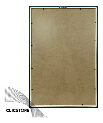 Moldura 45x60 Cm Com Vidro e Fundo Quadro Foto Impressão Retrato Fotografia Cartazes