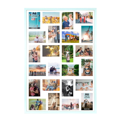 Painel Com Paspatur Branco 60x90  Para 24 Fotos 10X15 