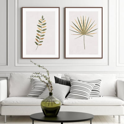 TRIO QUADROS DECORATIVOS ABSTRATO MINIMALISTA MATISSE