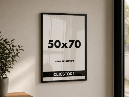 Moldura 50x70cm Com Acetato Quadros Poster Foto Quarto Sala Casa Parede Certificados Madeira Fundo Decorativo Imagem