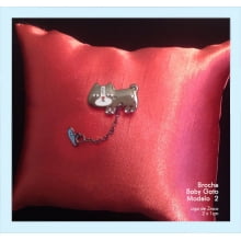 Broche gatinho com peixe Broche gatinho com peixe