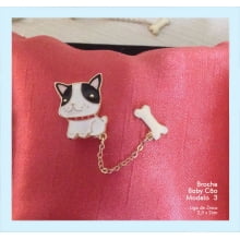 Broche cachorro com osso Broche cachorro com osso