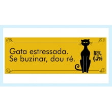 Adesivo Gata Estressada Adesivo Gata Estressada