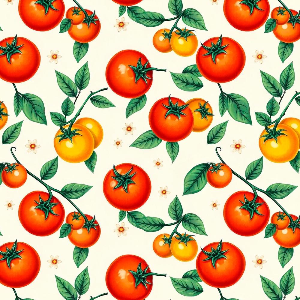 Tecido Tricoline Estampado Cozinha Tomate P9050-220